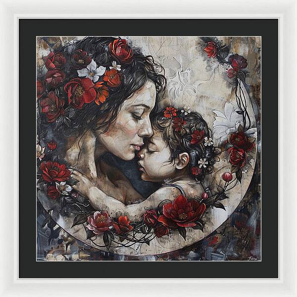 Mother love - Framed Print